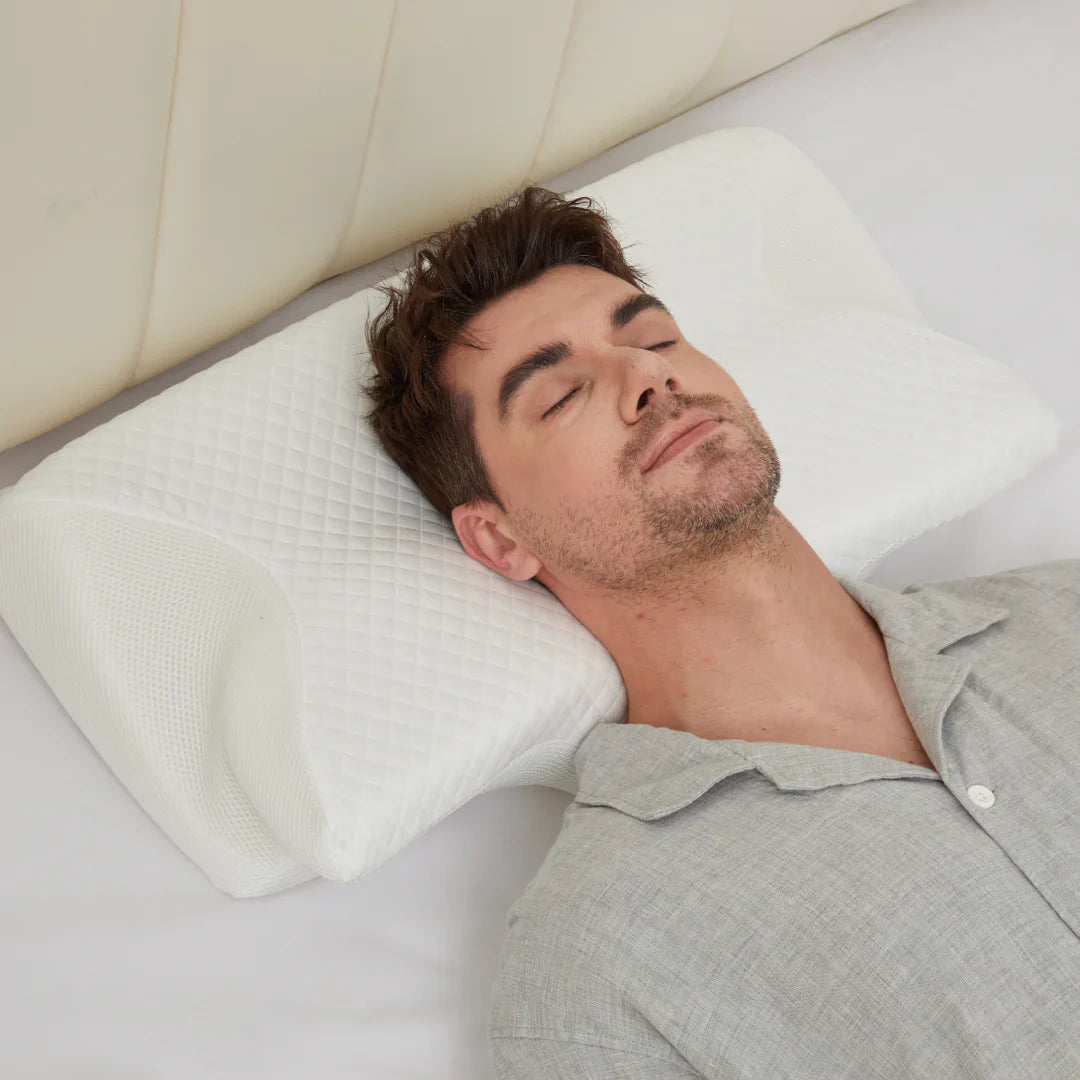 Mosrugs | Orthopedic Memory Foam Pillow for Neck Pain – Ergonomic Contour Cervical Support Pillow for Side, Back & Stomach Sleepers