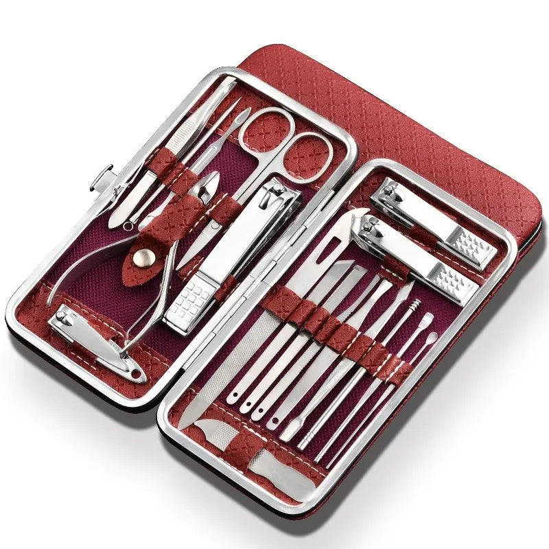 Mosrugs | LuxeTools 19-Piece Professional Stainless Steel Manicure & Pedicure Set