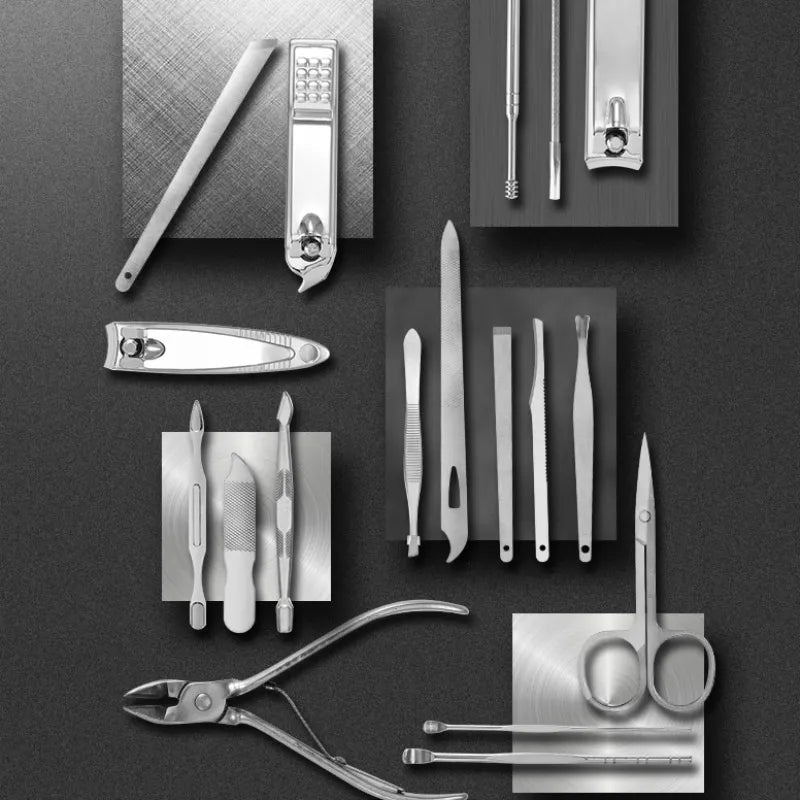 Mosrugs | LuxeTools 19-Piece Professional Stainless Steel Manicure & Pedicure Set