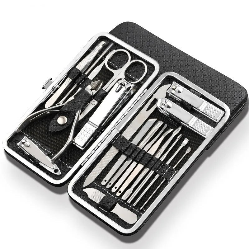 Mosrugs | LuxeTools 19-Piece Professional Stainless Steel Manicure & Pedicure Set