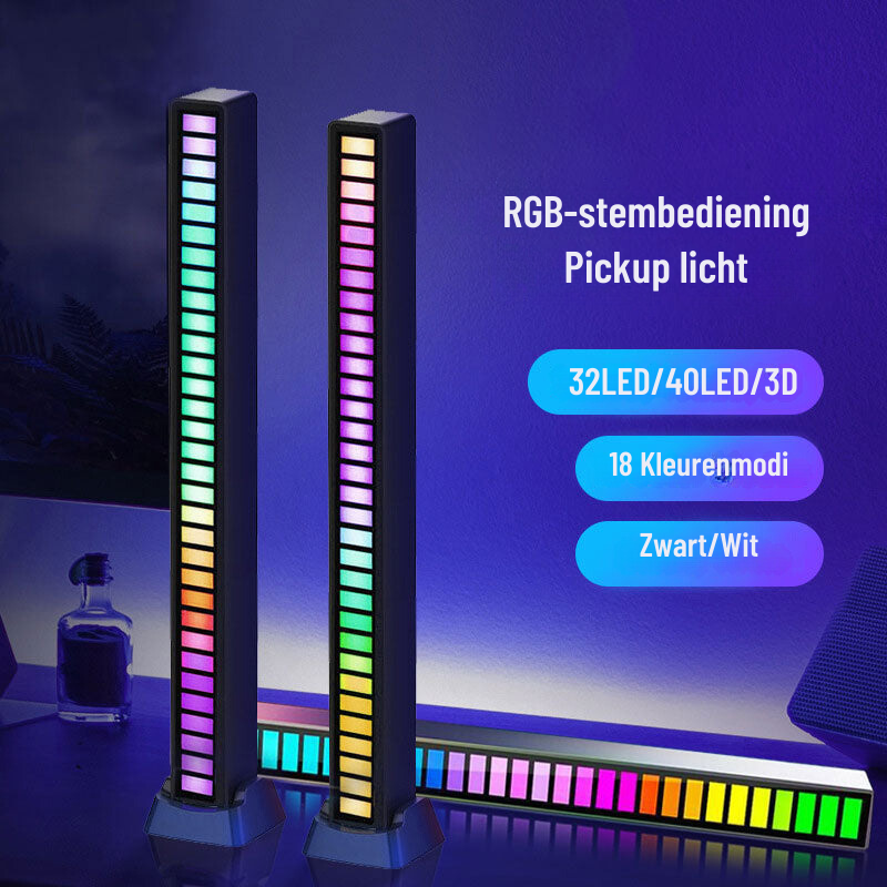 Mosrugs | Smart Sound-Activated RGB Light Bar | Music Sync LED Ambient Lighting