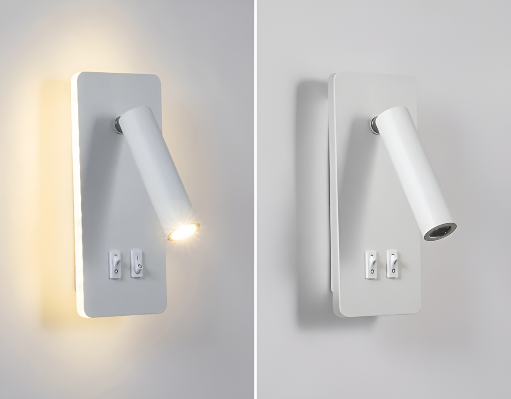 Mosrugs | Swivel330 | Minimalist Cylinder Wall Light – Adjustable 330° Rotating LED Sconce