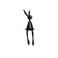 Mosrugs | ResinLux | Modern Resin Easter Bunny – Black, White, or Blue Sitting Rabbit Decoration
