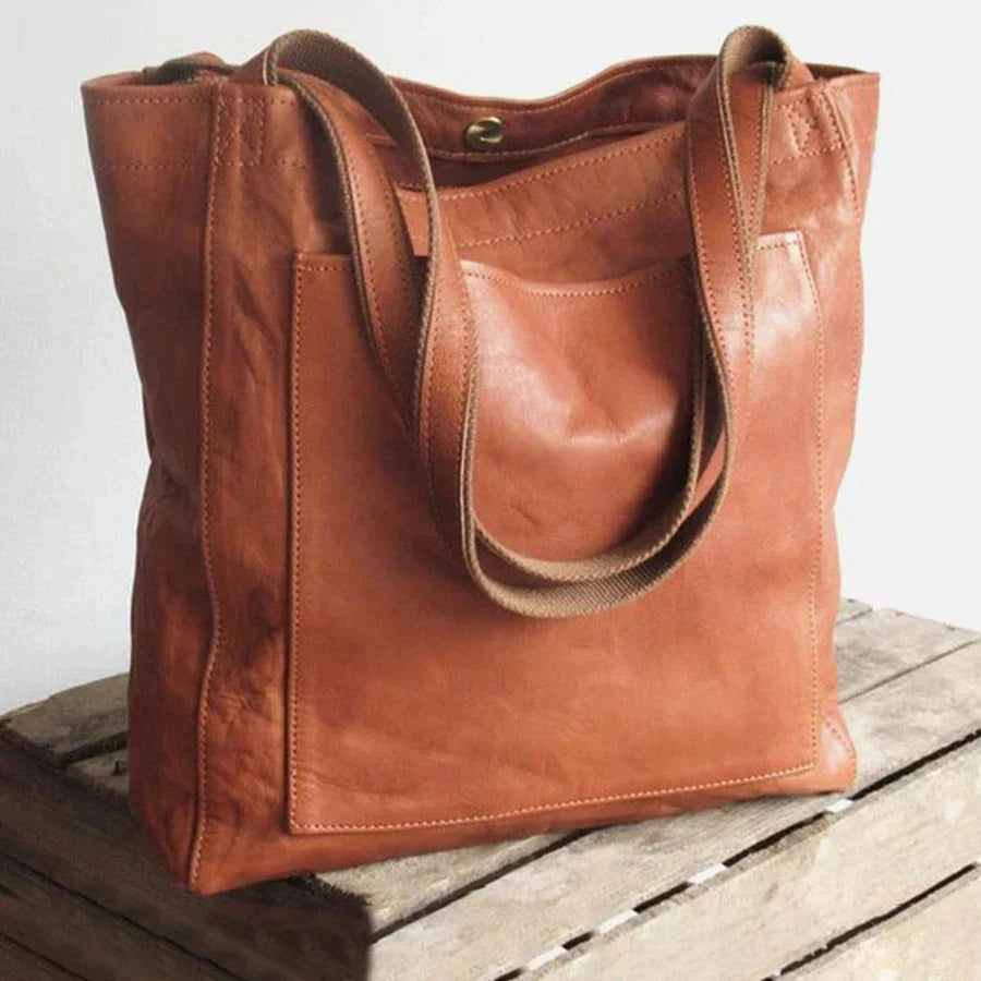 Mosrugs | Eva | Luxury Leather Handbag for Women – Elegant Everyday Shoulder Bag with Inner Compartments