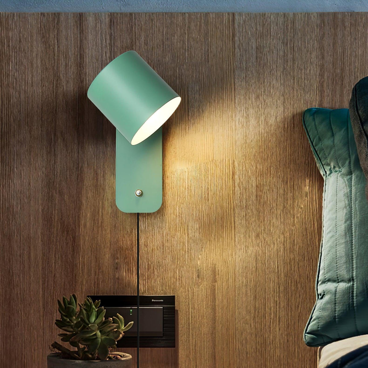 Mosrugs | Lunara | Cylindrical Wall Lamp with Plug-In Cord