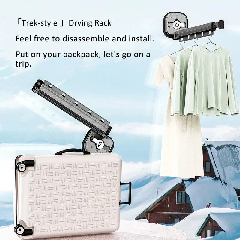 Mosrugs | WallDry Flex – Foldable Wall-Mounted Clothes Dryer for Space-Saving Laundry