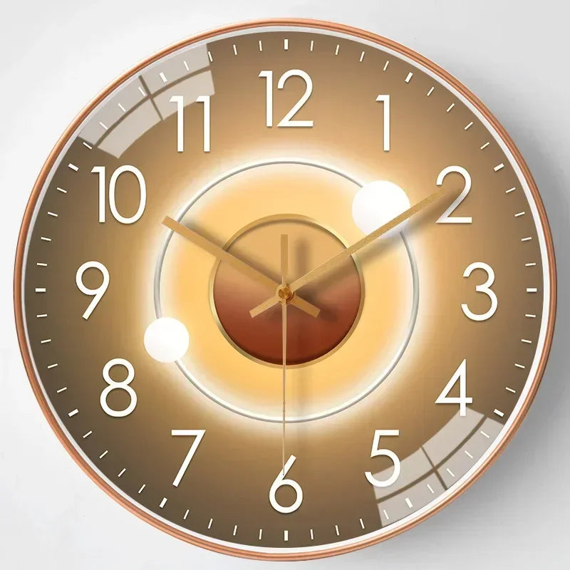 Mosrugs | Silent Classic Wall Clock | Non-Ticking Elegant Timepiece for Bedroom & Office