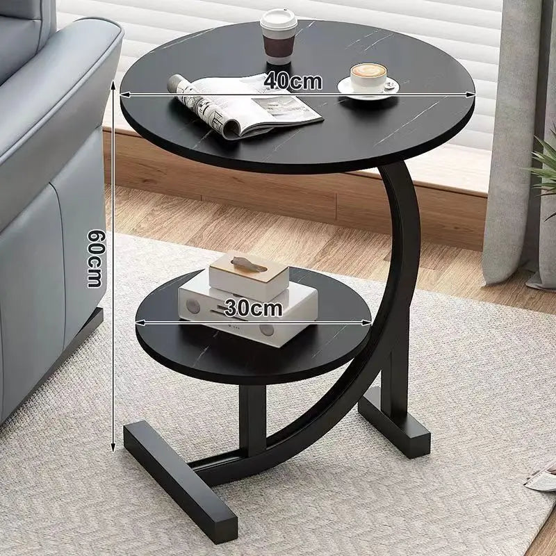 Mosrugs | CasaLune Luxury Two-Tier Portable Side Table – Compact, Modern & Functional Design