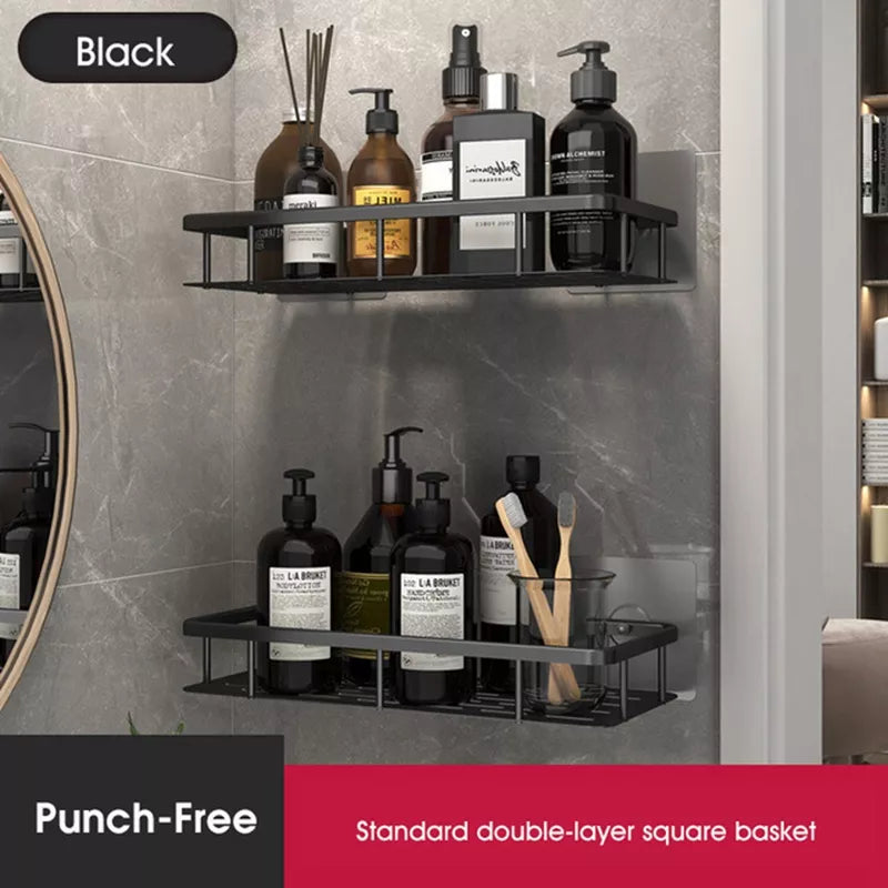 Mosrugs | Stylish & Practical No-Drill Shower Corner Shelf – Space-Saving Bathroom Storage Rack