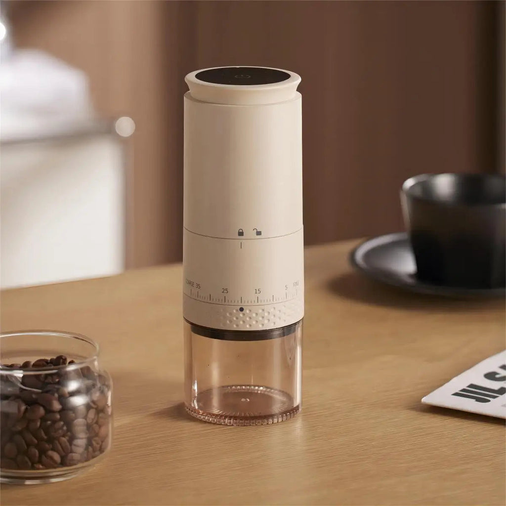 Mosrugs | 1500mAh Electric Coffee Grinder – Adjustable USB-C Rechargeable Burr Mill for Fresh Coffee