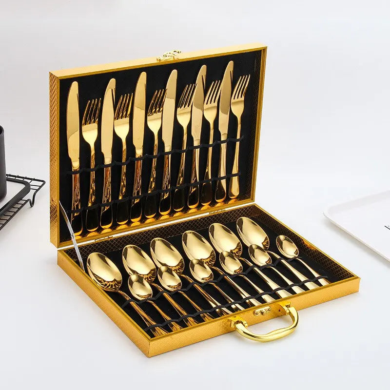 Mosrugs | Oraliu Golden Cutlery Set