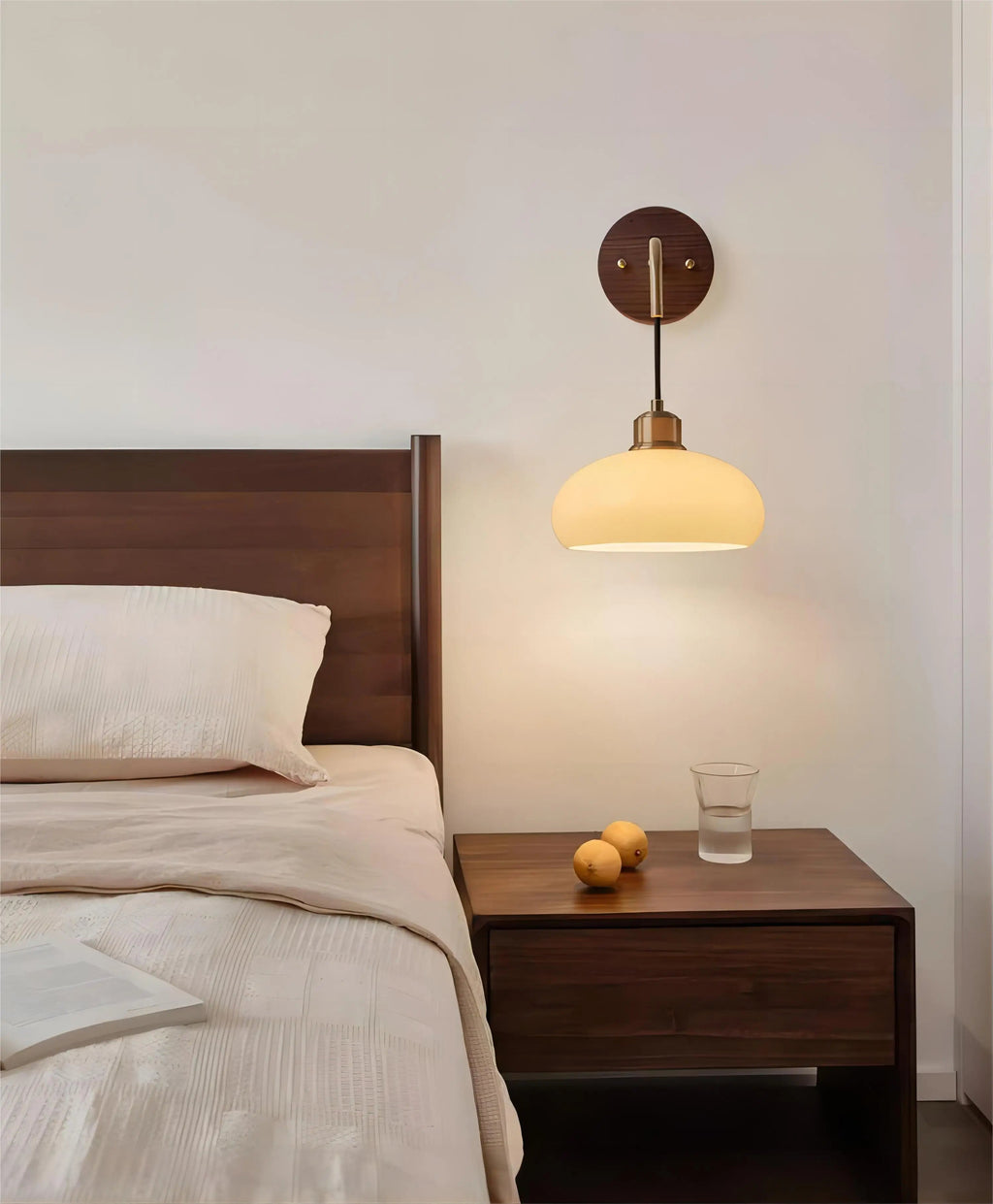 Mosrugs | WalnutEdge – Modern Wall Lamp in Walnut and Brass