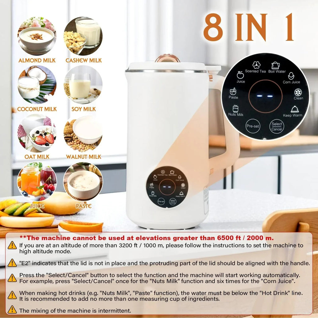 Mosrugs | NutriBlend 8-in-1 Plant-Based Milk Maker (1000ml) – Almond, Oat, Soy & More