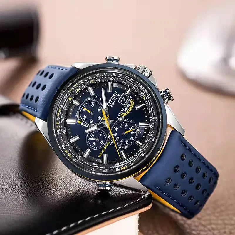 Mosrugs | Quartz Chronograph Men’s Watch – Waterproof Stainless Steel Wristwatch with Date & Luminous Hands