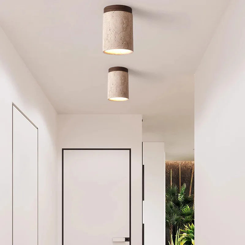 Mosrugs | ÉclatPierre – Elegant Travertine Recessed LED Light