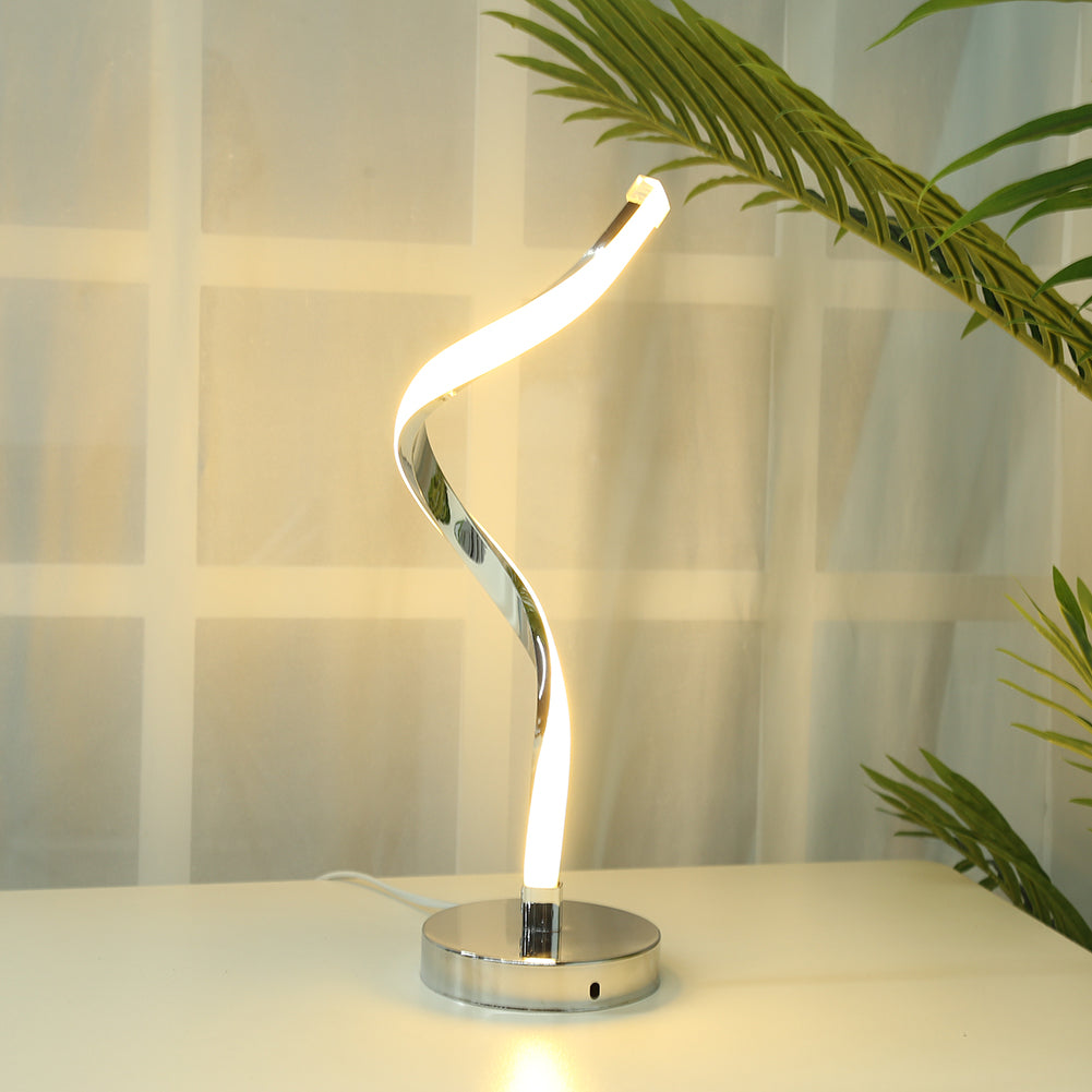 Mosrugs | SpiralGlow – LED Desk Lamp with Spiral Design for Bedroom