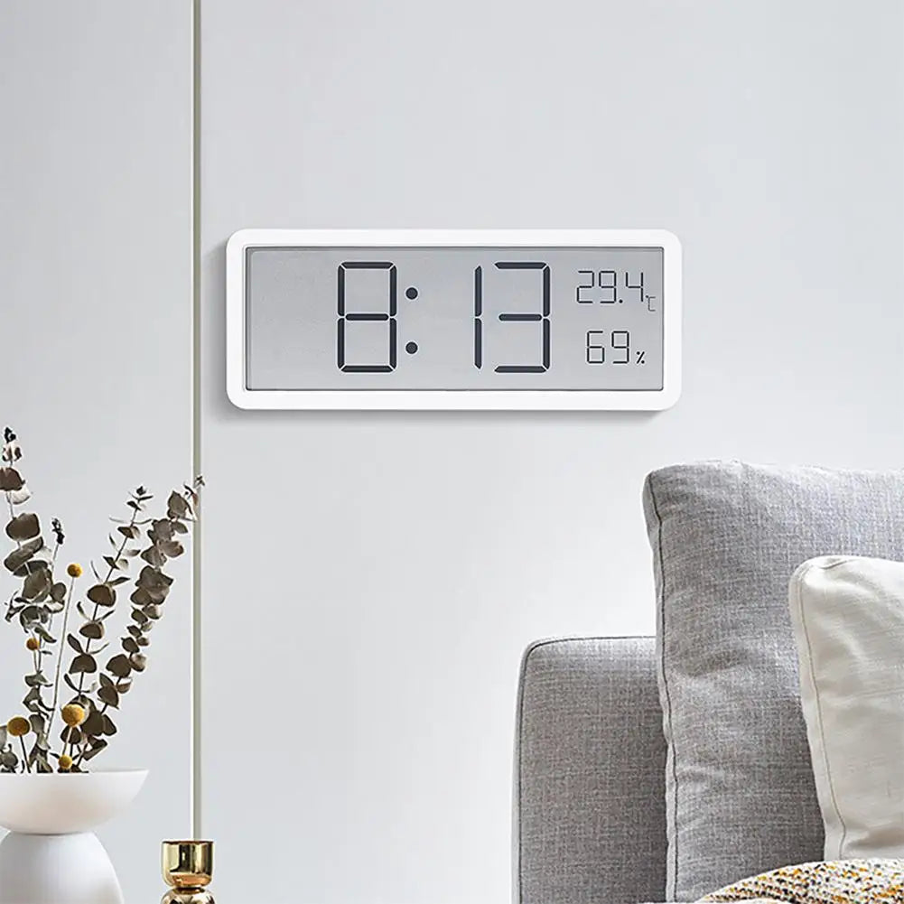 Mosrugs | TimeVibe Large LED Digital Wall Clock with Temperature & Humidity Display