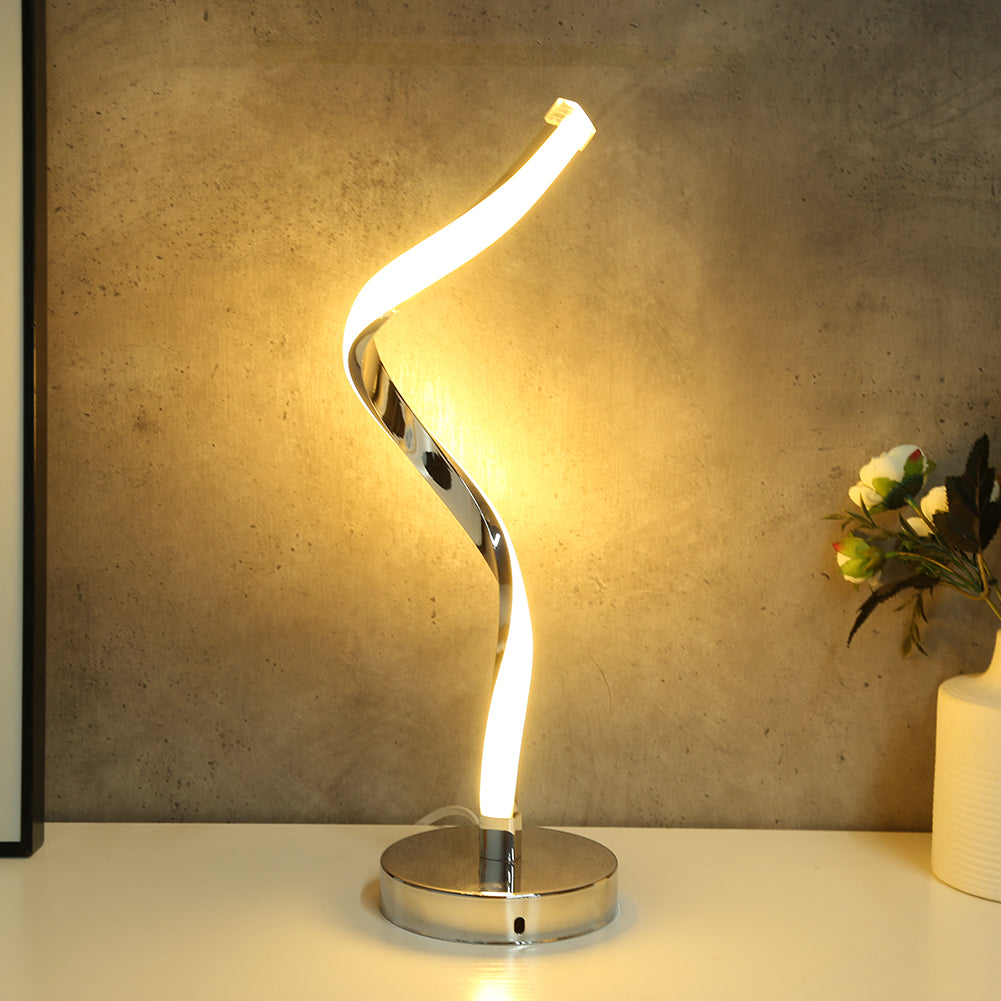 Mosrugs | SpiralGlow – LED Desk Lamp with Spiral Design for Bedroom