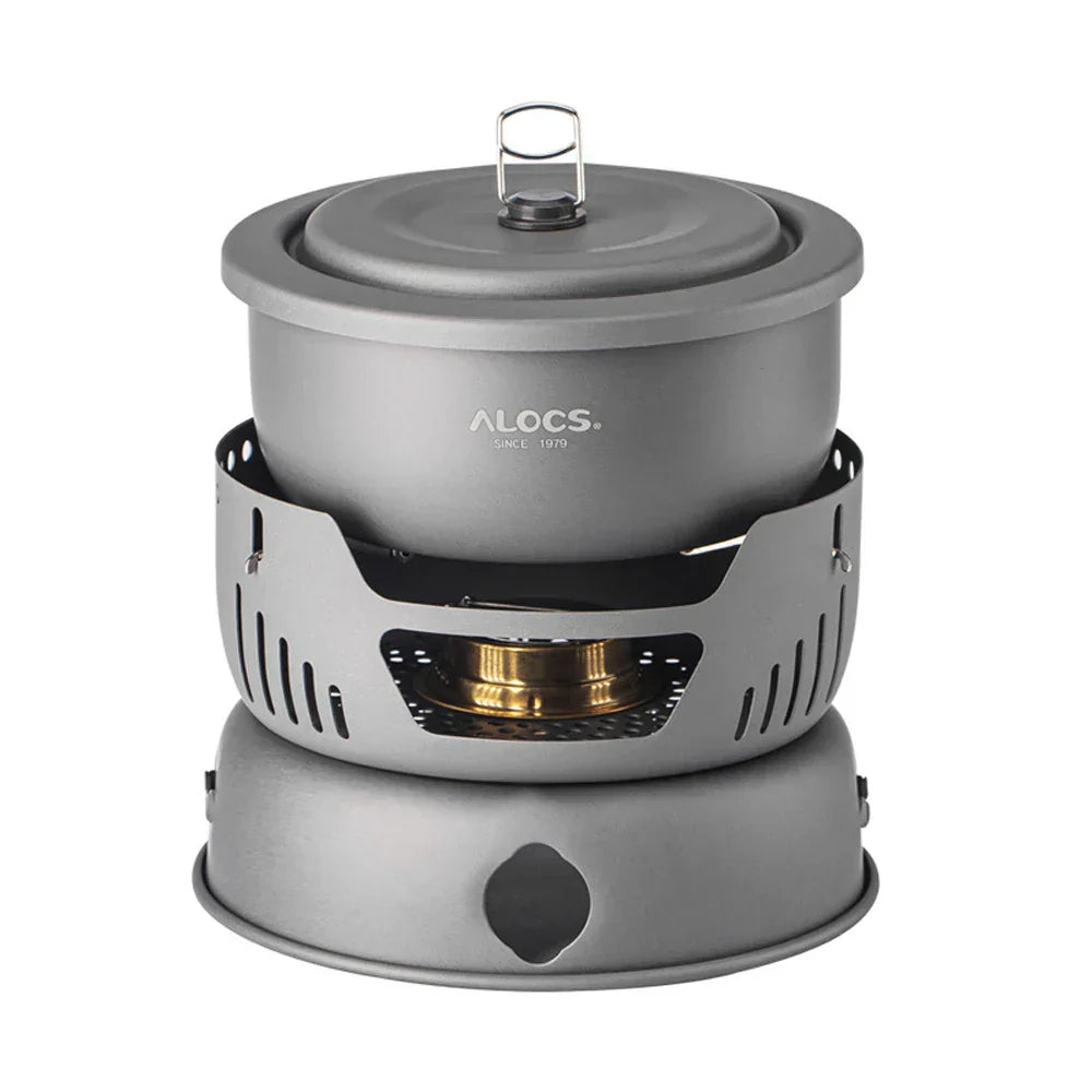 Mosrugs | Portable Outdoor Cookware Set – Lightweight Camping Cooking Gear with Windshield