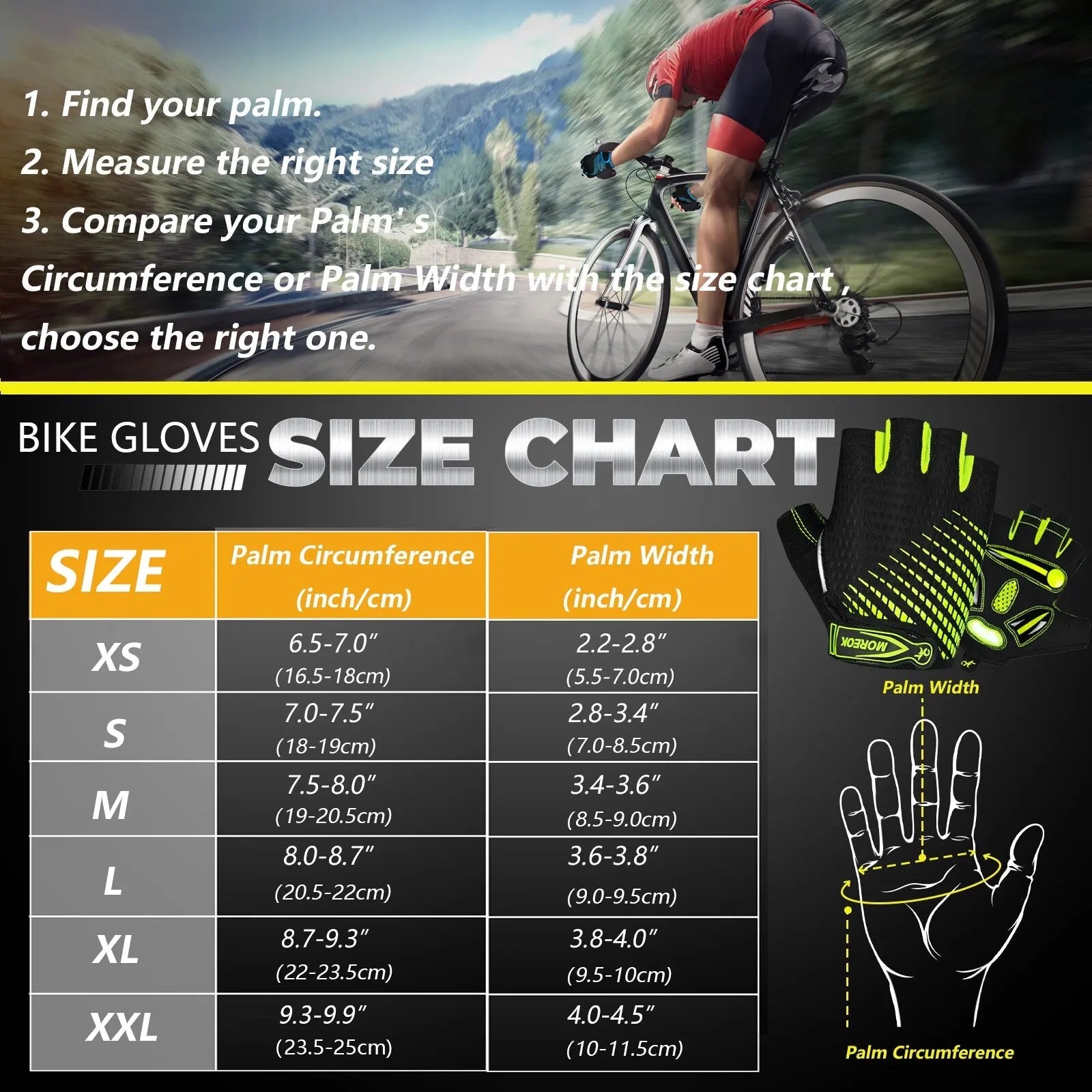 Mosrugs | RideEase Half Finger Cycling Gloves – Shock Absorbing, Breathable & Anti-Slip Gloves