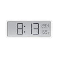 Mosrugs | TimeVibe Large LED Digital Wall Clock with Temperature & Humidity Display