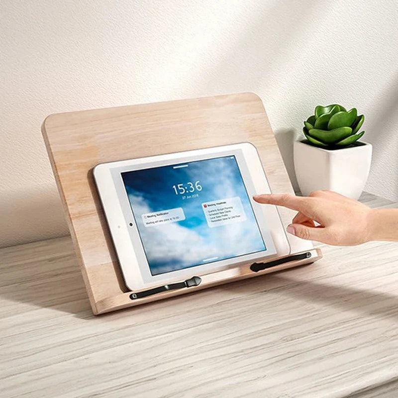 Mosrugs | NaturalEase - Wooden Tablet Holder