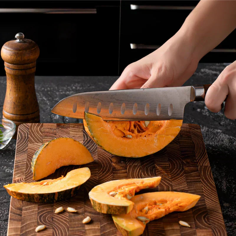 Mosrugs | Premium Wooden Butcher Block – End Grain Chopping Board for Kitchen & Professional Chefs