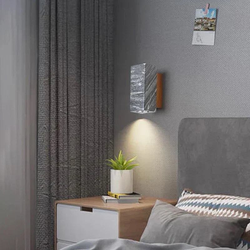 Mosrugs | ZenBeam – Grey Wabi-Sabi Wall Lamp for Tranquil Ambience