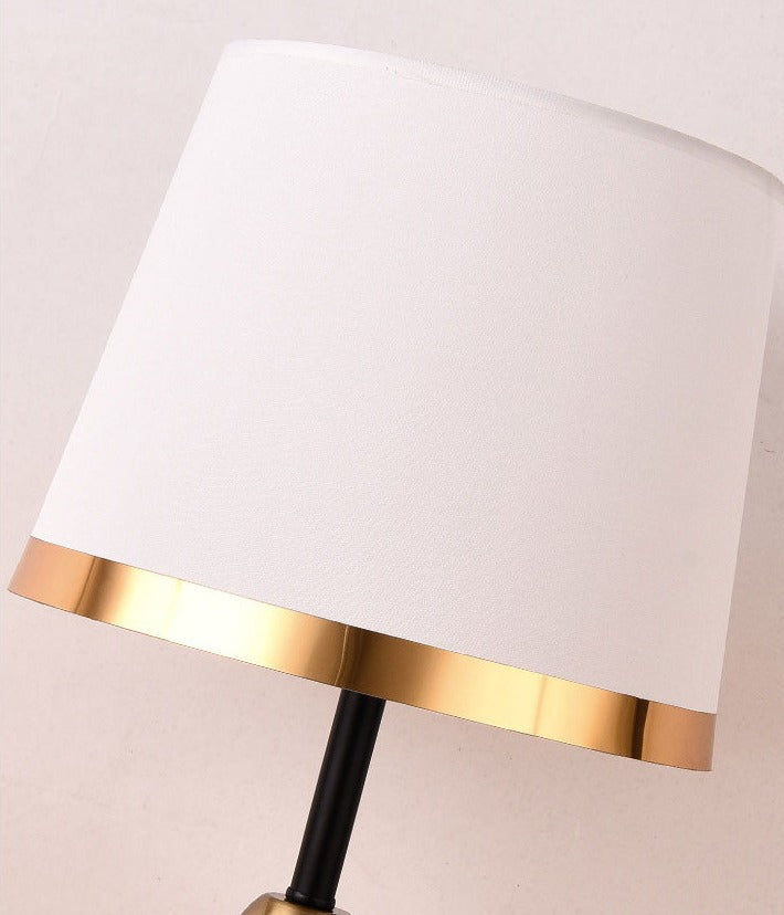 Mosrugs | GiltGlow – Elegant Gold and Black Retro Table Lamp