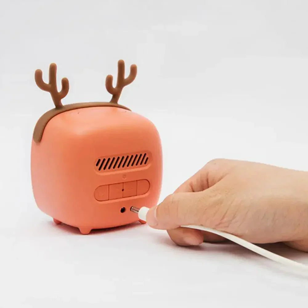 Mosrugs | Cartoon Bunny LED Alarm Clock with Night Light – Rechargeable, Cute Digital Display for Kids & Bedrooms