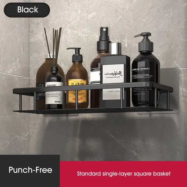 Mosrugs | Stylish & Practical No-Drill Shower Corner Shelf – Space-Saving Bathroom Storage Rack