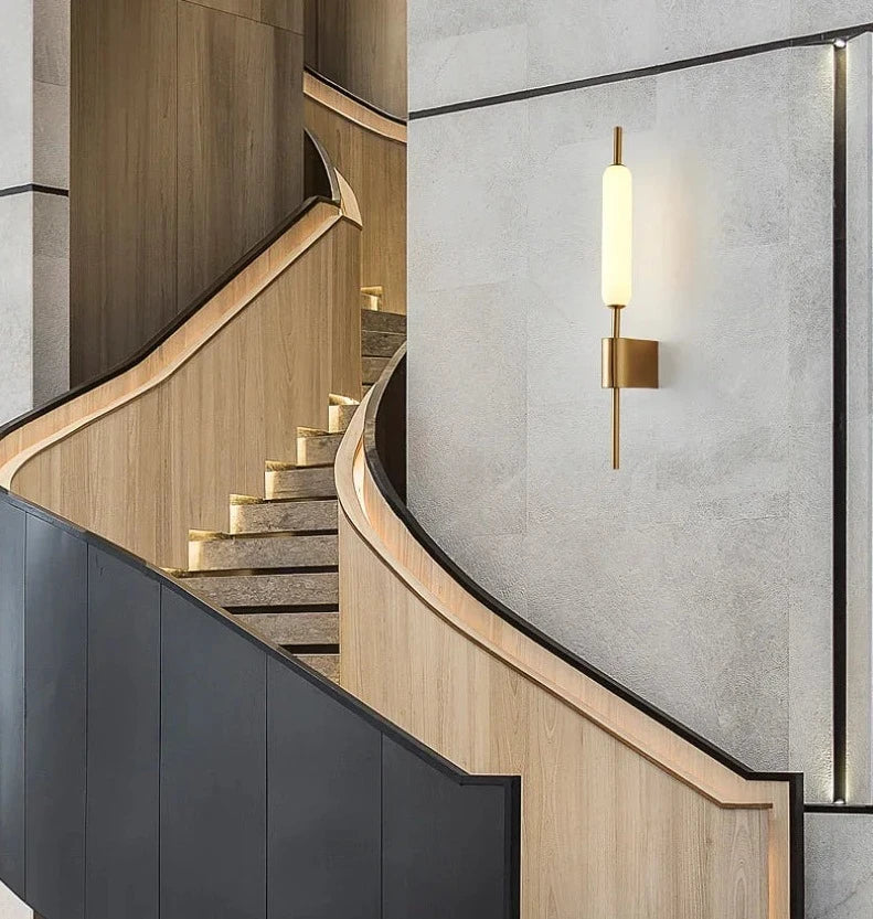 Mosrugs | AuraGold – Elegant Gold Wall Lamp for LED Illumination
