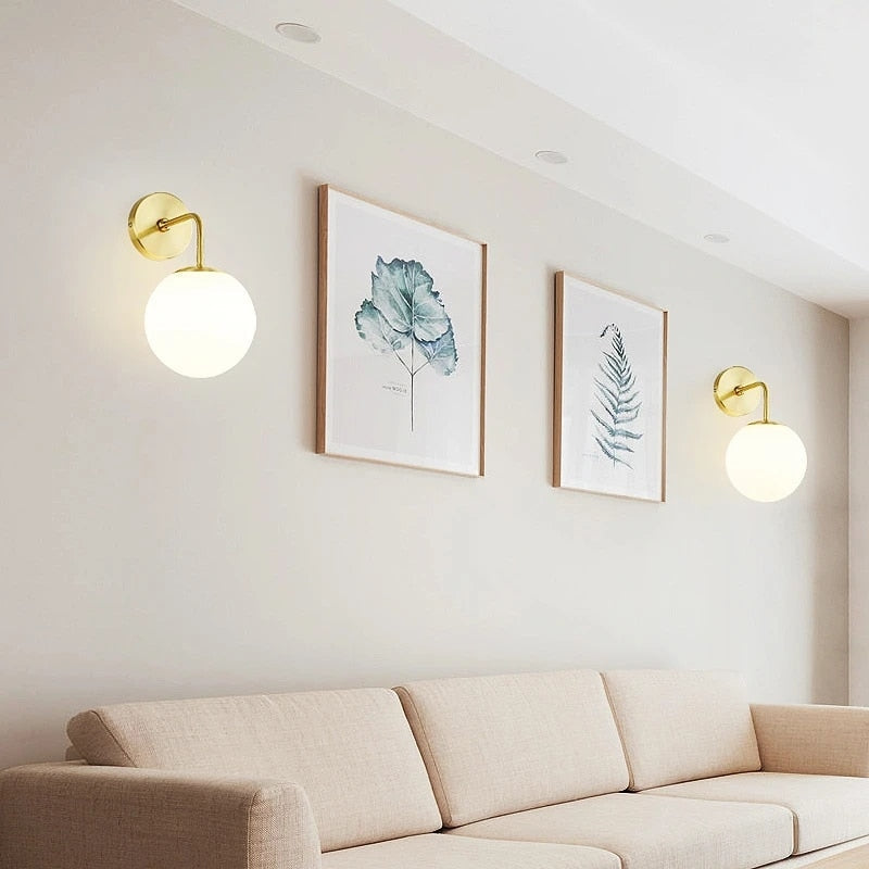 Mosrugs | SphereLuxe – Scandinavian Wall Light with Adjustable Lighting