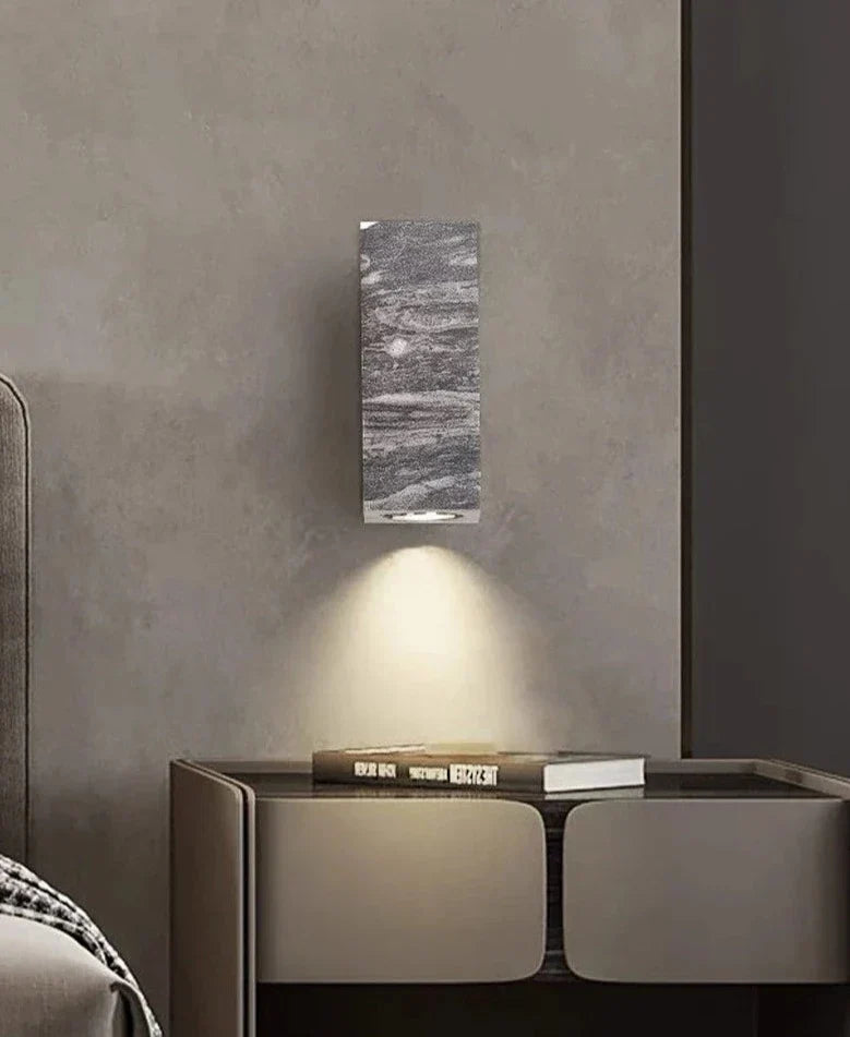 Mosrugs | ZenBeam – Grey Wabi-Sabi Wall Lamp for Tranquil Ambience