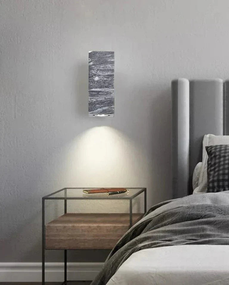 Mosrugs | ZenBeam – Grey Wabi-Sabi Wall Lamp for Tranquil Ambience