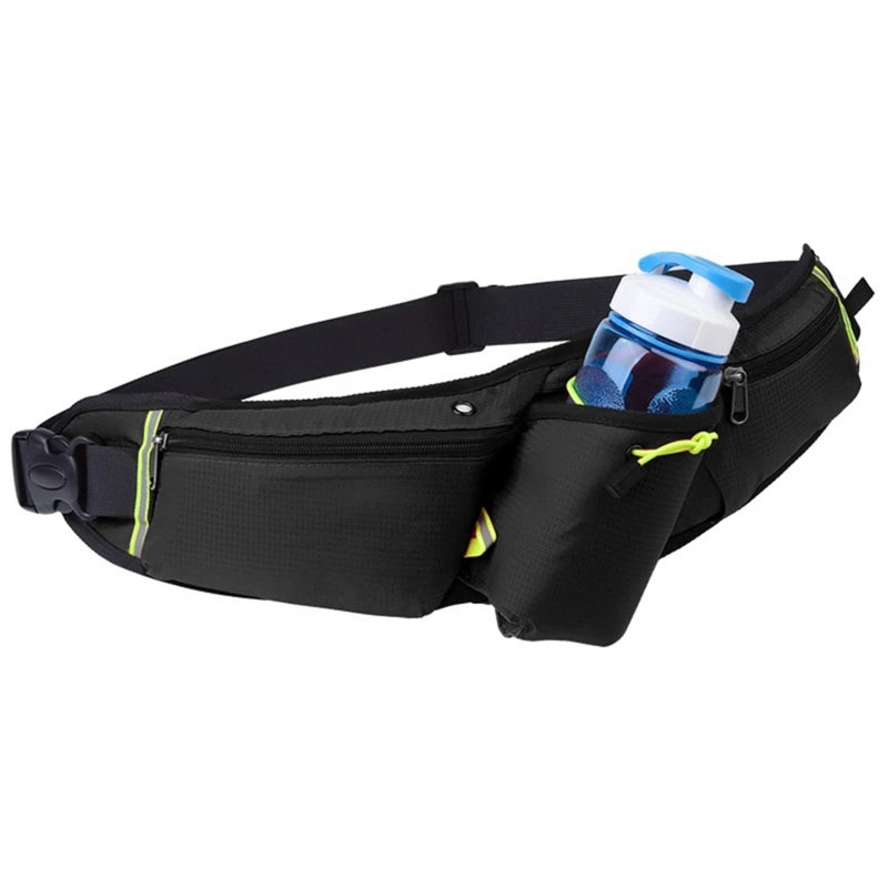 Mosrugs | RunEase Hydration Running Belt – Waterproof Waist Pack with Bottle Holder & Storage Pockets