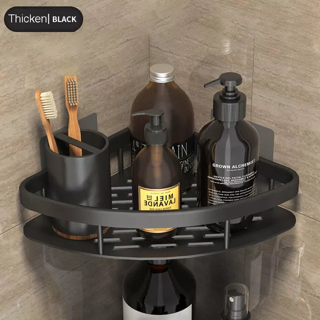 Mosrugs | Stylish & Practical No-Drill Shower Corner Shelf – Space-Saving Bathroom Storage Rack