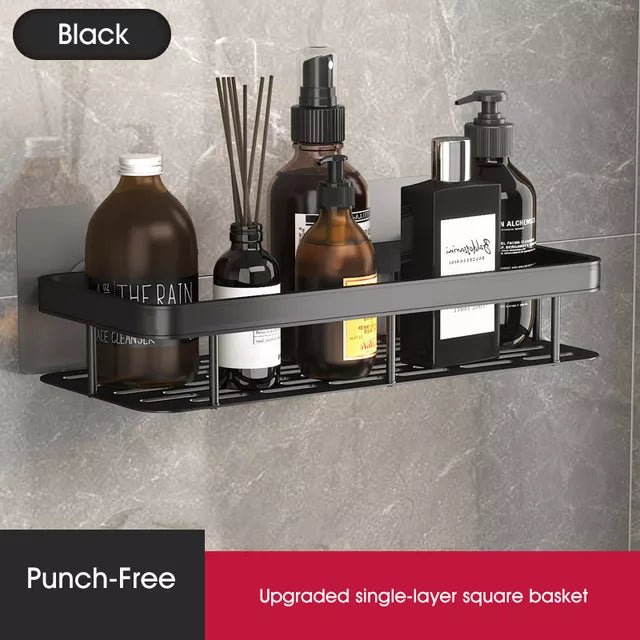 Mosrugs | Stylish & Practical No-Drill Shower Corner Shelf – Space-Saving Bathroom Storage Rack