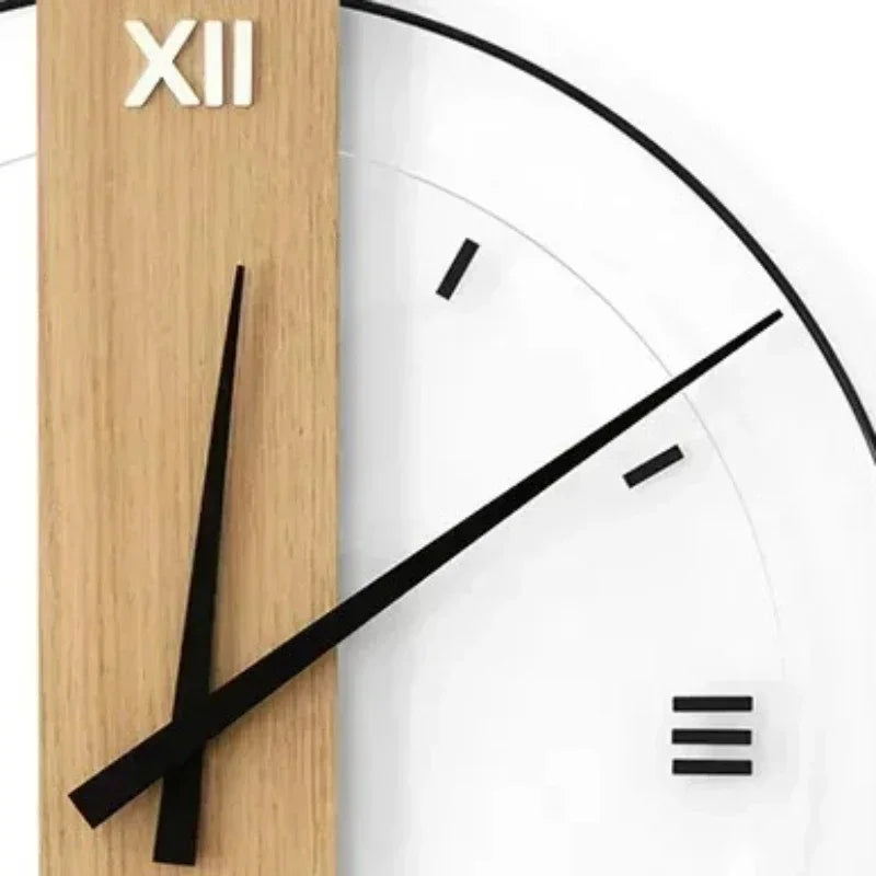 Mosrugs | SilentOak – Minimalist Wooden Wall Clock with Silent Movement