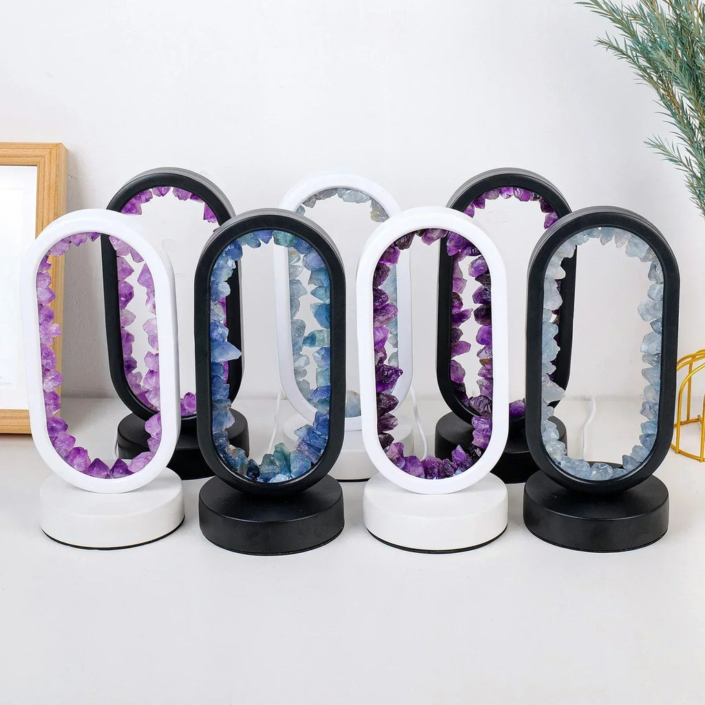 Mosrugs | AuraStone | Natural Calming Amethyst Serenity Lamp