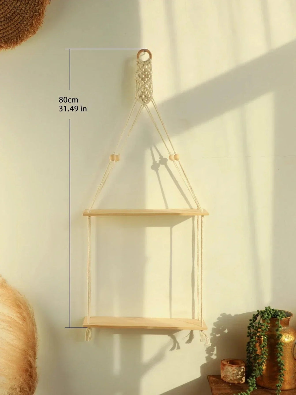Mosrugs | BohoString - Macramé Wooden Wall Piece