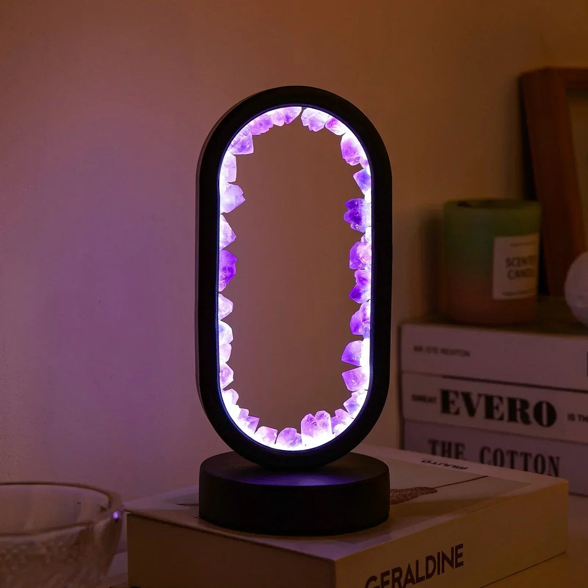 Mosrugs | AuraStone | Natural Calming Amethyst Serenity Lamp