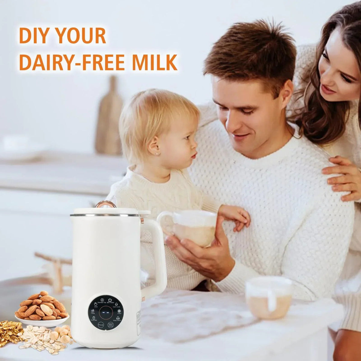 Mosrugs | NutriBlend 8-in-1 Plant-Based Milk Maker (1000ml) – Almond, Oat, Soy & More