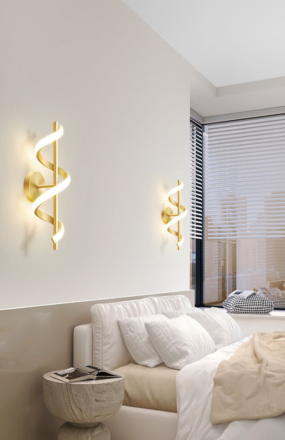 Mosrugs | SpiralLume – Minimalist LED Wall Light with a Modern Edge