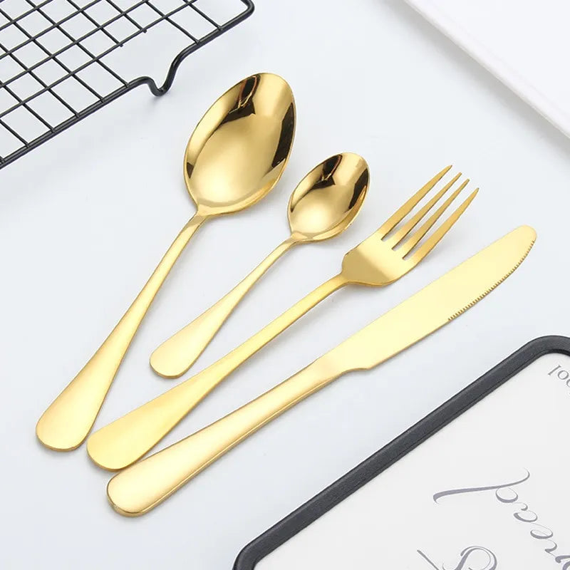 Mosrugs | Oraliu Golden Cutlery Set