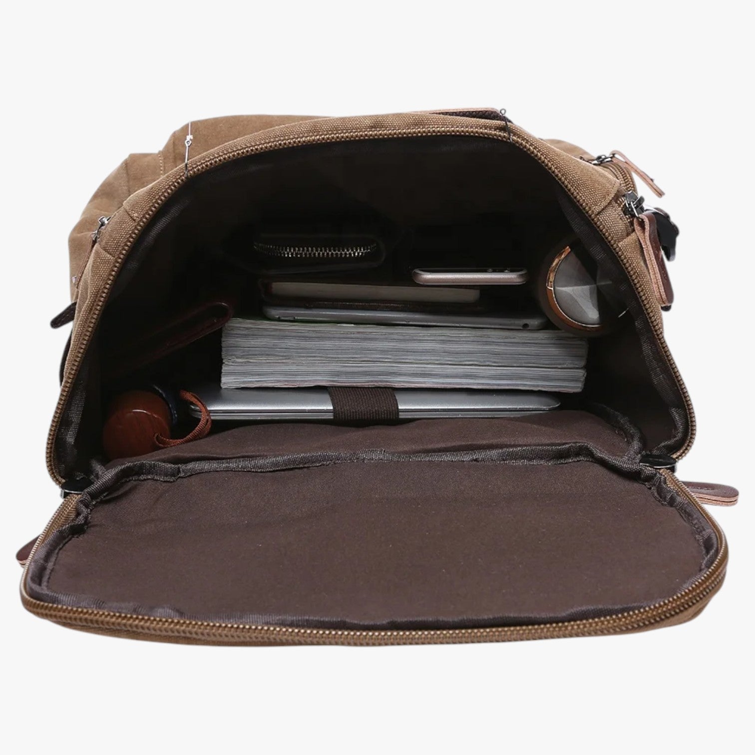 Mosrugs | Vintage Canvas Backpack – Stylish & Functional with Laptop Compartment for Everyday & Adventure