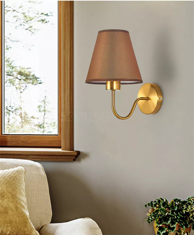 Mosrugs | RusticGlow - Wandlamp van Stof in Amerikaanse Stijl