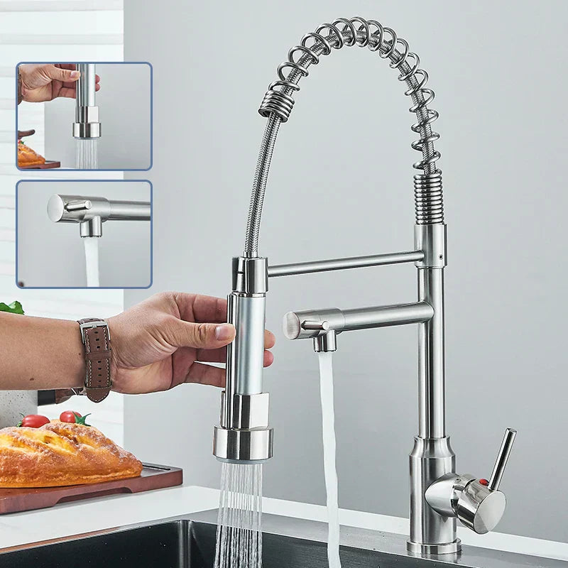 Mosrugs | NickelPivot - 360° Rotating Kitchen Tap