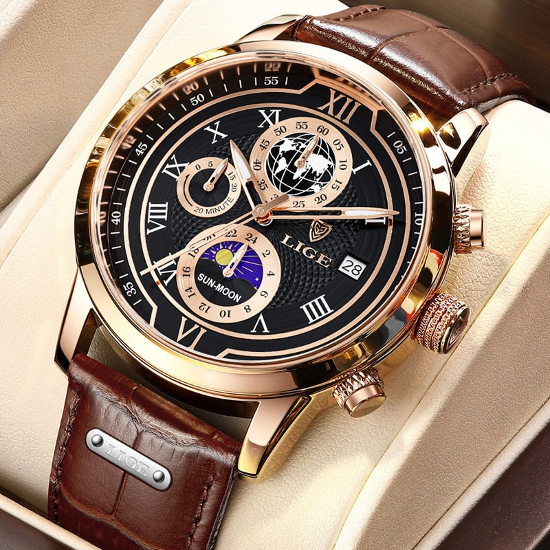 Mosrugs | Classic Chronograph Men’s Watch | Stylish & Functional Luxury Wristwatch for Every Occasion