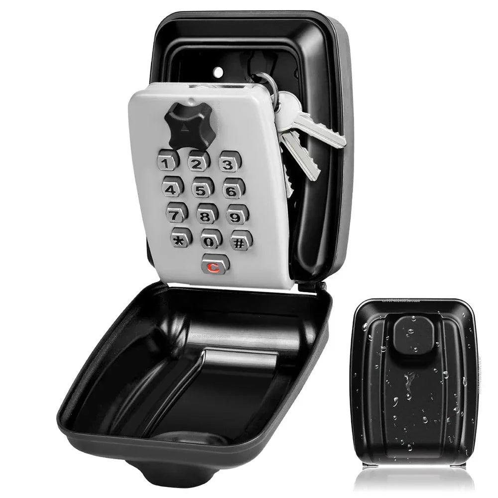 Mosrugs | Waterproof Wall-Mounted Key Safe Box – Outdoor Lockable Key Storage with Combination Code